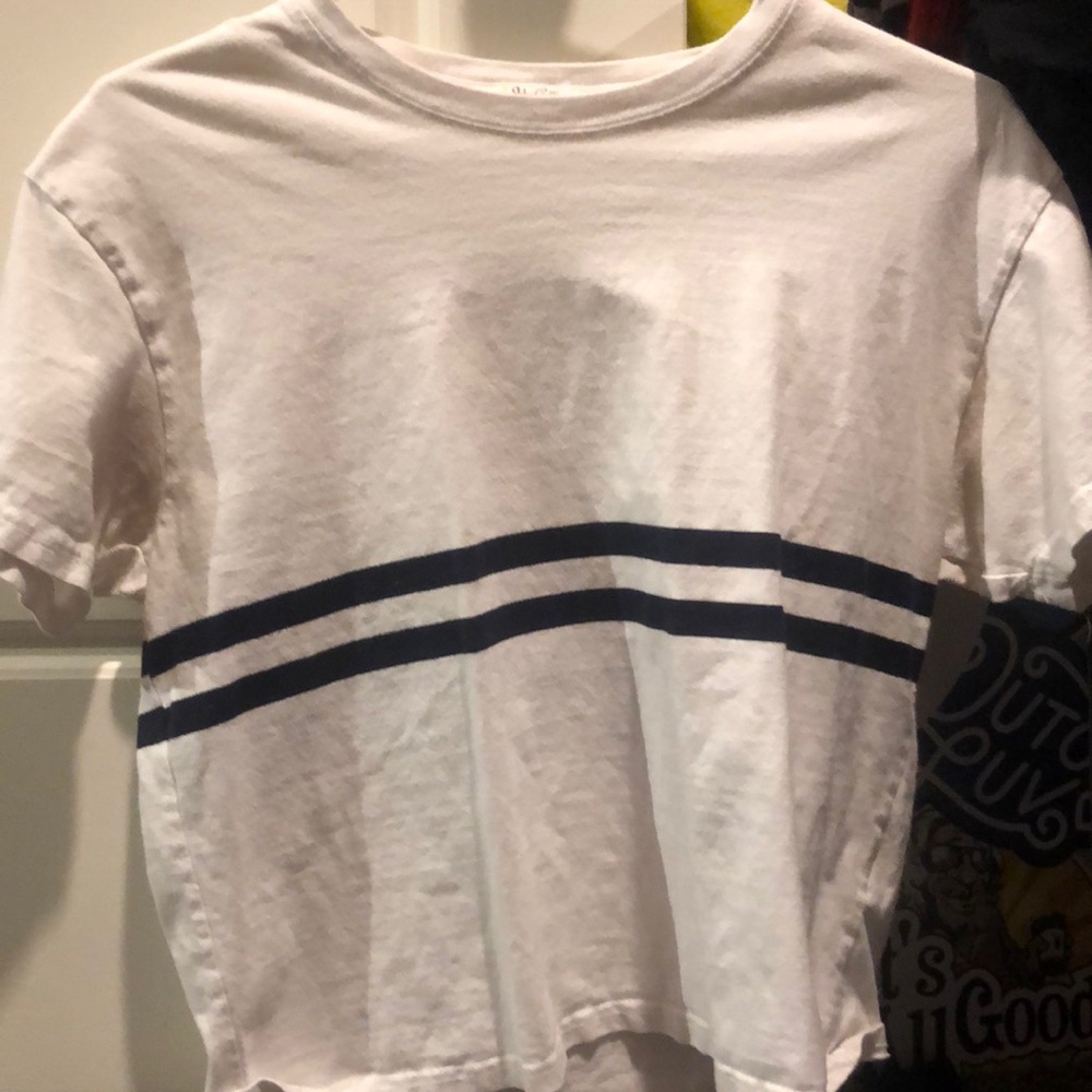Brandy Melville cropped white tshirt